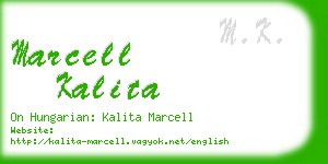 marcell kalita business card